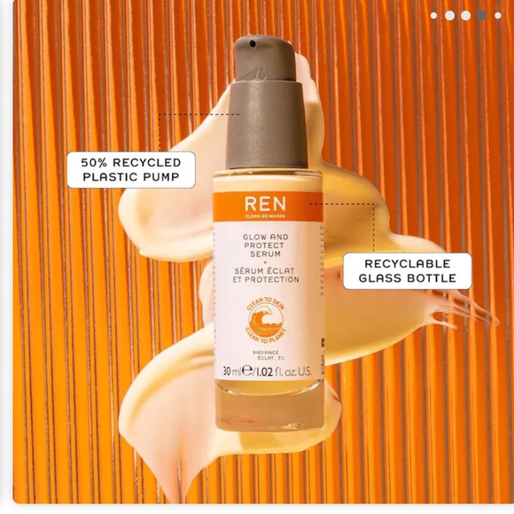 NIB REN glow and protect serum - Picture 10 of 15